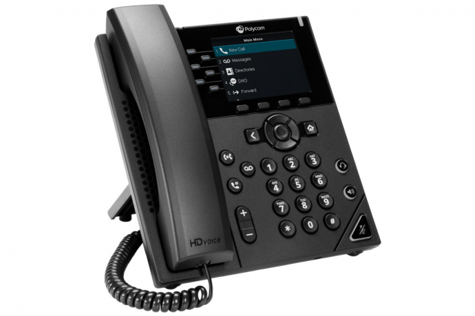 Polycom VVX 350 — настольный IP-телефон бизнес-класса на 6 SIP-линий