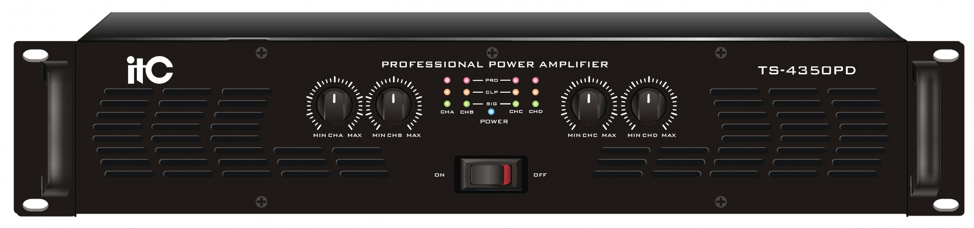 ITC TS-4200PD 4-канальный усилитель 4х120W / 8 Ом, 4х200W / 4 Ом