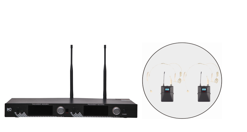 ITC T-521US радиосистема 2 головных микрофона