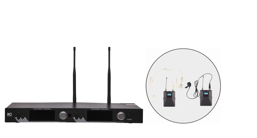 ITC T-521UW 1 петличный +1 головной микрофоны