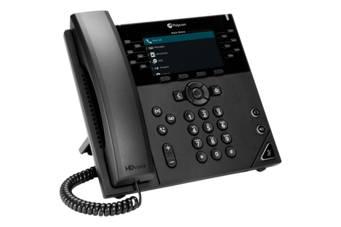 Polycom VVX 450 — настольный IP-телефон с цветным дисплеем на 12 SIP-линий