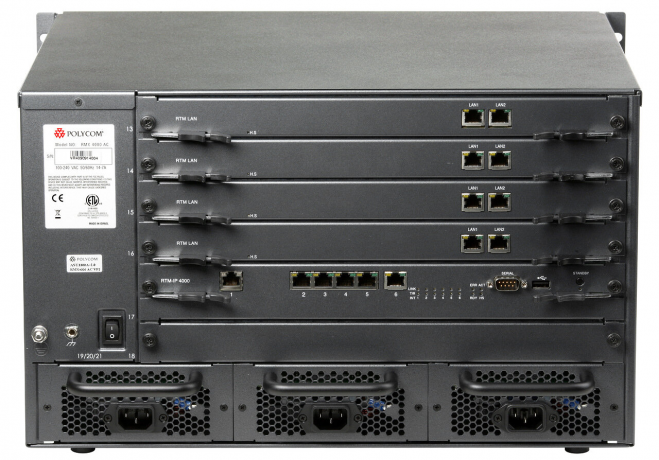 Polycom RMX 4000 server — сервер многоточечной видеоконференции с поддержкой HD