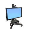 Ergotron Neo-Flex MediaCenter — мобильная стойка с полочкой для видеокамеры