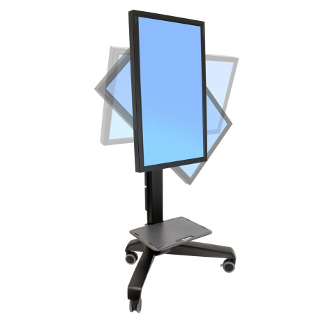 Ergotron Neo-Flex MediaCenter — мобильная стойка с полочкой для видеокамеры