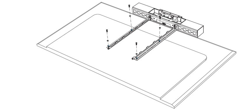 Polycom Studio Display Mounting Kit — монтажный комплект для крепления Poly Studio USB на плоский телевизор (VESA)