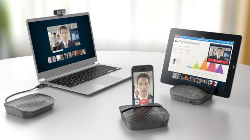 Logitech Mobile Speakerphone P710e — беспроводной спикерфон для мобильных устройств Bluetooth/NFS