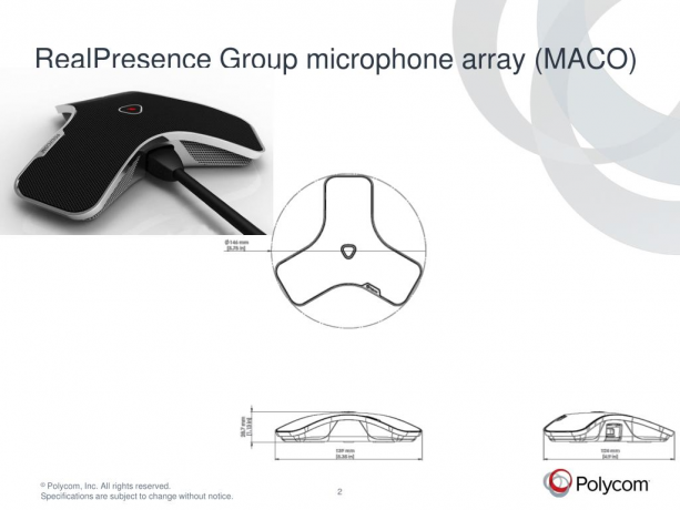 Polycom RealPresence Room Mic Array — всенаправленный микрофон для RealPresence Group