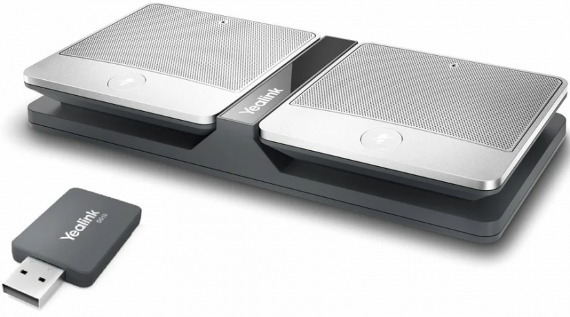 Yealink CPW90 Wireless Microphone + DD10 Package — комплект из двух беспроводных микрофонов и DECT-адаптера для работы с терминалами ВКС