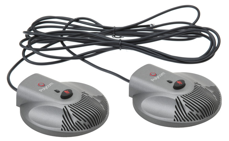 Polycom SoundStation 2 EX Mic Pods — комплект из 2-х дополнительных микрофонов для Polycom SoundStation2 EX, Avaya 2490