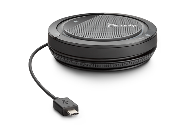 Poly Calisto P3200 — портативный персональный спикерфон с покрытием на 360°, подключение по USB-A