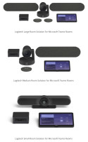 Logitech Room Kit для Microsoft Teams — готовый комплект ВКС (мини-ПК, конференц-камера Logitech, крепление для ПК, сенсорный контроллер Logitech Tap)