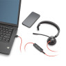 Poly Blackwire 3300 Series — проводная гарнитура UC