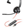 Poly Blackwire 3300 Series — проводная гарнитура UC