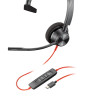 Poly Blackwire 3300 Series — проводная гарнитура UC