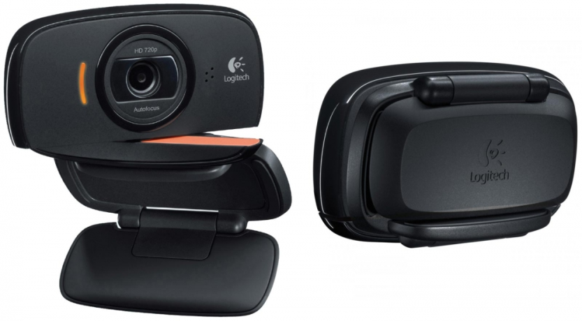 Logitech B525 HD Webcam — складная портативная веб-камера с поворотом на 360 градусов