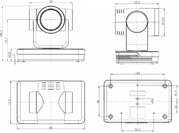 Prestel 4K‑PTZ605UHD2 — 4К PTZ-камера для видеоконференцсвязи с 5х оптическим зумом