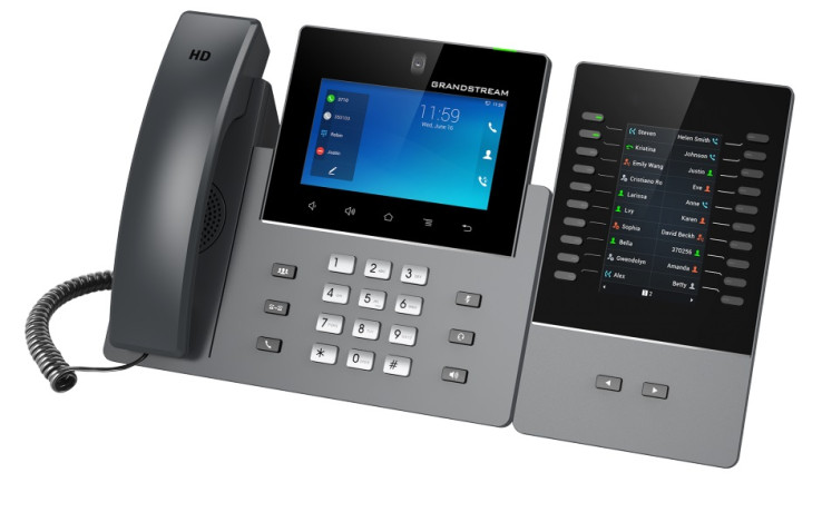 Grandstream GXV3350 + GBX20 — видеотелефон GXV3350 с панелью расширения GBX20