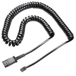 Plantronics U10P — витой шнур для подключения QD-гарнитур к телефонному аппарату