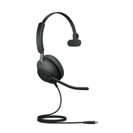 Jabra Evolve2 40 Mono — проводная USB моно гарнитура, оптимизирована для Microsoft Lync