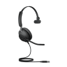 Jabra Evolve2 40 Mono — проводная USB моно гарнитура, оптимизирована для Microsoft Lync