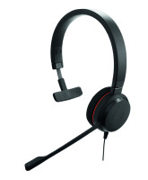Jabra Evolve 30 II Mono — профессиональная проводная моно гарнитура для смартфонов, планшетов, ПК (jack 3.5 mm / USB)