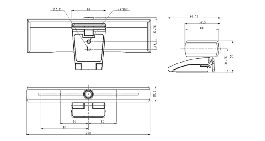 Prestel 4K‑F2U3 — фиксированная камера видеоконференцсвязи с широким углом обзора и разрешением 4К