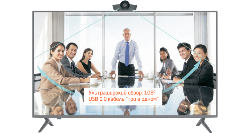 Prestel HD‑F1U3 — широкоугольная USB 2.0 веб-камера с 4х цифровым зумом