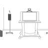 Polycom Stereo Speaker kit — акустическая система: 2 динамика 60W, сабвуфер 150W, стойки, комплект кабелей