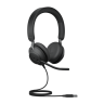 Jabra Evolve2 40 Stereo — проводная USB стерео гарнитура, оптимизирована для Microsoft Lync