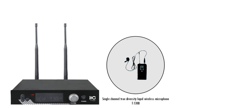 ITC T-530B приёмник + петличный микрофон