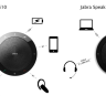 Jabra Speak 510+ — портативный USB и Bluetooth спикерфон + USB/BТ-адаптер Jabra Link 370